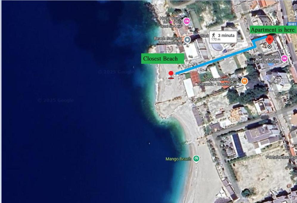 4 Seasons Sea View Apartment Sarandë Eksteriør bilde
